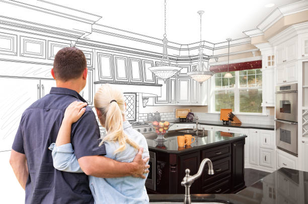 Professional Kitchen Island Installation technician working in Downing, WI